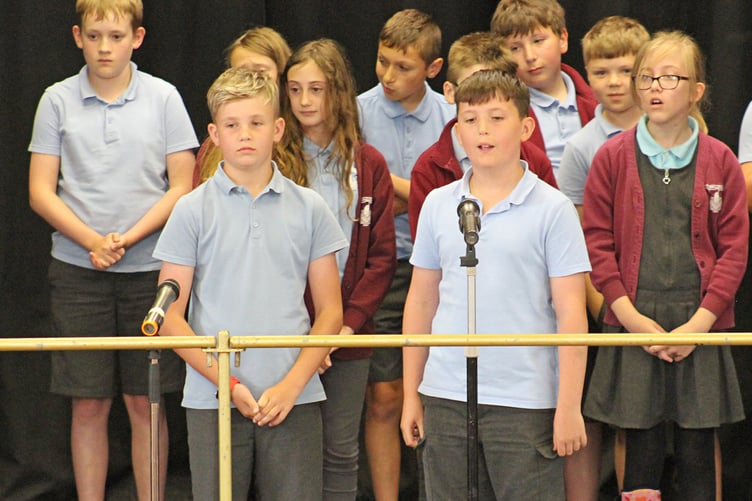 Students showed off their skills on stage