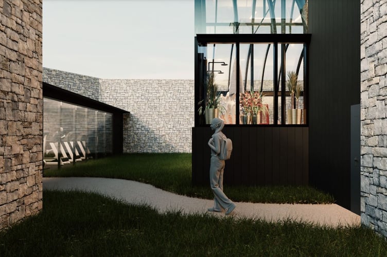 An artist's impression of the gym at Bodmin Jail Hotel. (Picture: Twelve Architects)