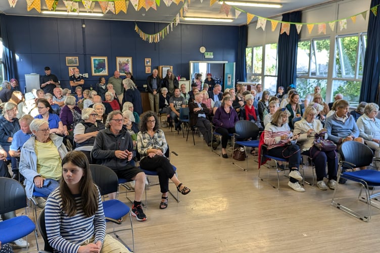 More than 100 people attended the meeting at Liskerrett