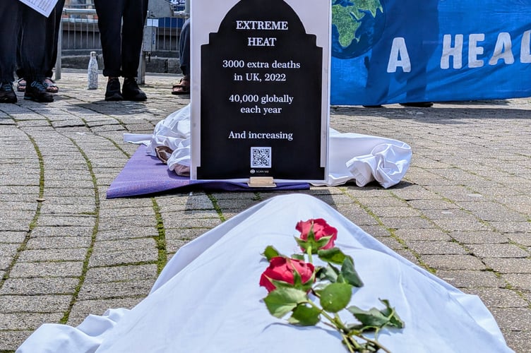 A "climate inquest" took place in Truro on Saturday, July 27