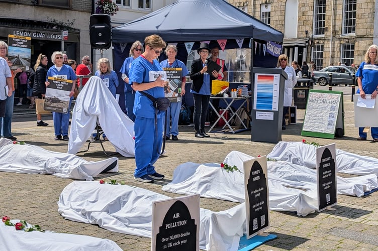 A "climate inquest" inquest took place in Truro on Saturday, July 27
