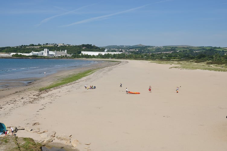 The incident happened on a warm sunny evening at Par Sands. Picture: CAA