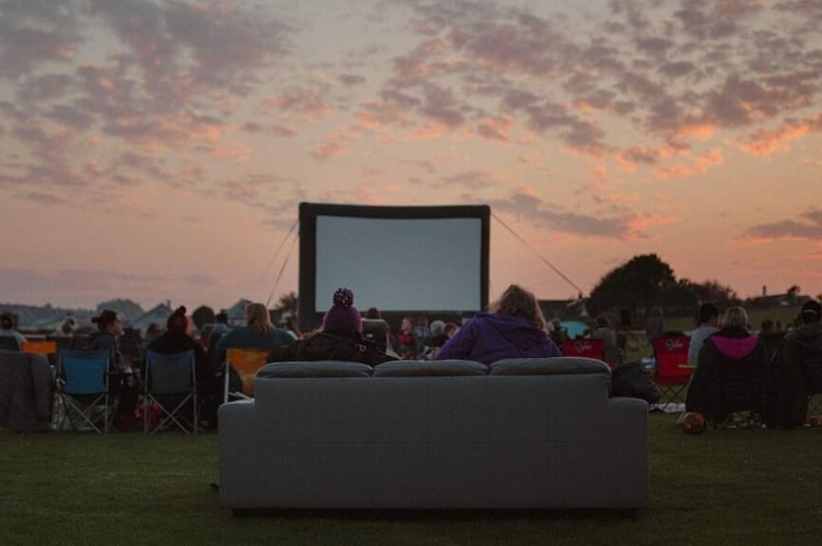 Outdoor screening in Newquay