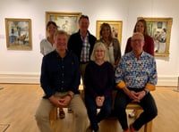 Descendants of prolific artist visit exhibition for special tour