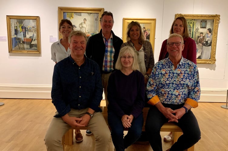 Descendants of Gertrude Harvey (née Bodinnar) visited Penlee House for a special tour (Photo- Penlee House Gallery_Museum)