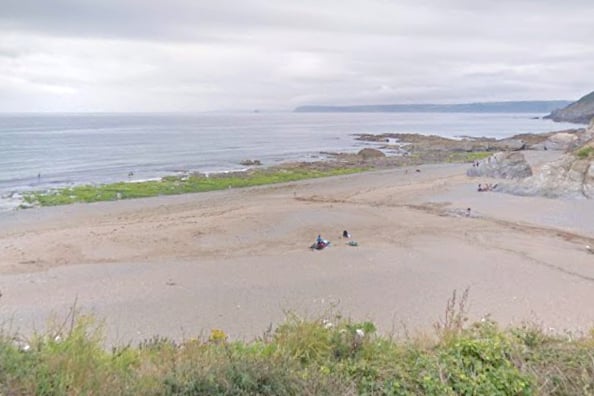 Hemmick Beach is to the west of Dodman Point. Picture: Google