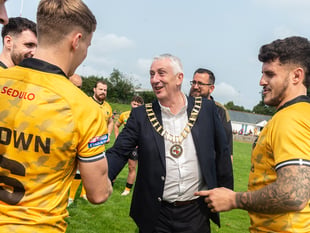 Commons speaker attends rugby league game in Cornwall