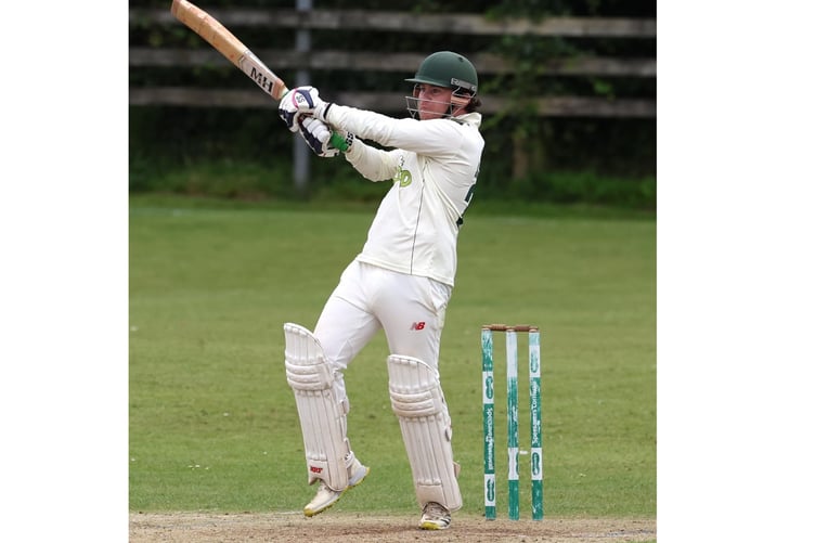 Liam Lindsay made a crucial 45 at the top of the order for Callington who remain on the heels of leaders Penzance. Picture: Glen Rogers