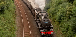 Impressive steam locomotive visits county