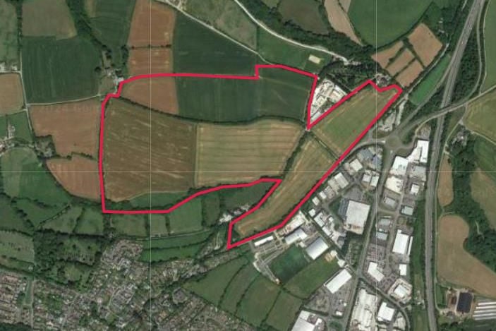 The site acquired by Devonshire Homes at Callywith