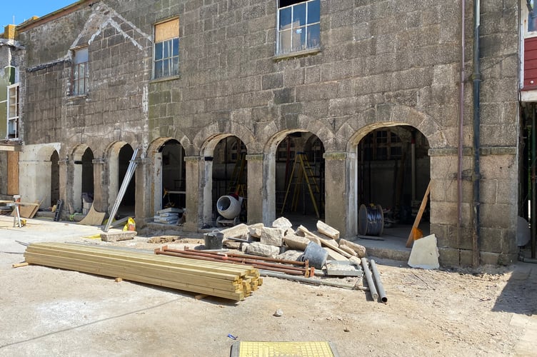 Buttermarket renovations in Redruth