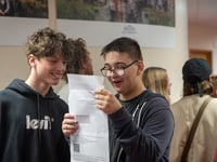 Smiles and tears of joy as Tretherras students learn their GCSE grades