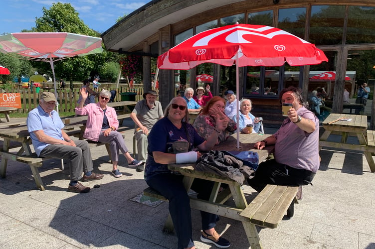 Oddfellows members visit Helston boating lake - some enjoyed the sunshine whilst others explored the lake