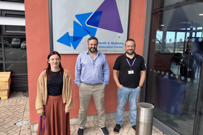 L-R: Elena Hyett, Peter Hastings and Mike Francis of {n}.bora