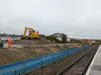 Work on second platform at Newquay Train Station taking shape