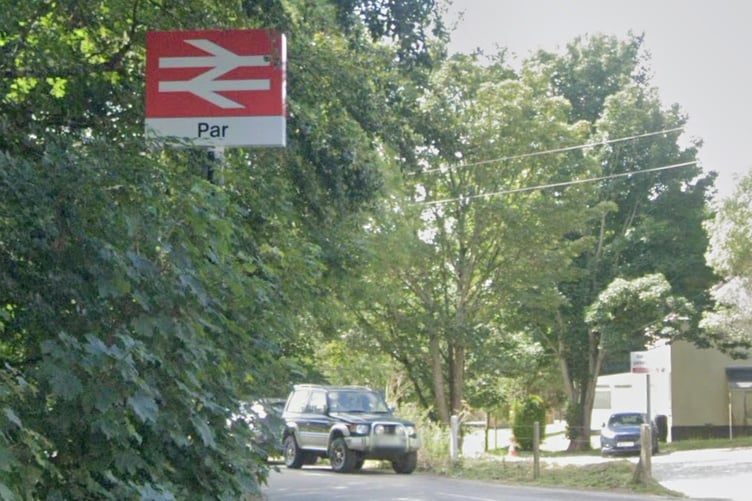 An accessible lift bridge is planned for the railway station at Par. Picture: Google