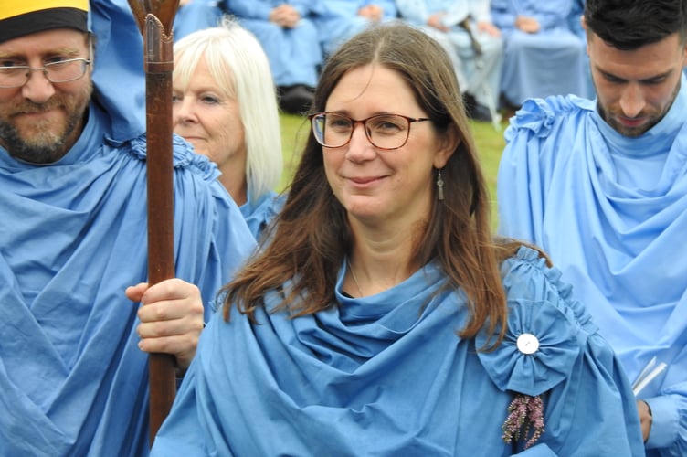 Emma Jenkin at Gorsedh Kernow in Callington