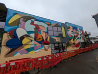 New colourful mural created in town centre