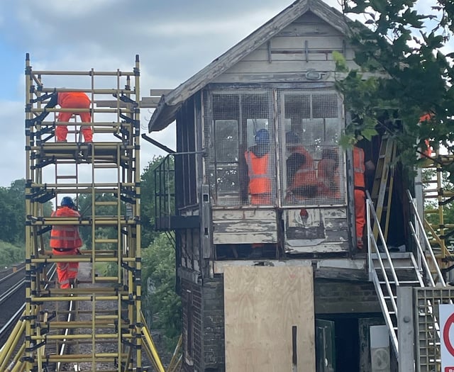 Historic signal box travels 300 miles to Helston railway