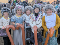 Revellers enjoy a jolly good knees up at cider and music festival 