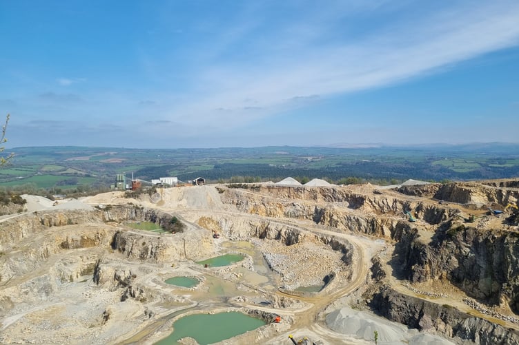 Hingston Down quarry at Gunnislake (Picture: Heidelberg Materials)