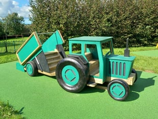 Children jump for joy after play park receives makeover