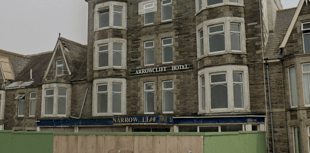 Arson suspected following blaze at derelict hotel