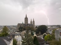 Thunder and lightning in Truro