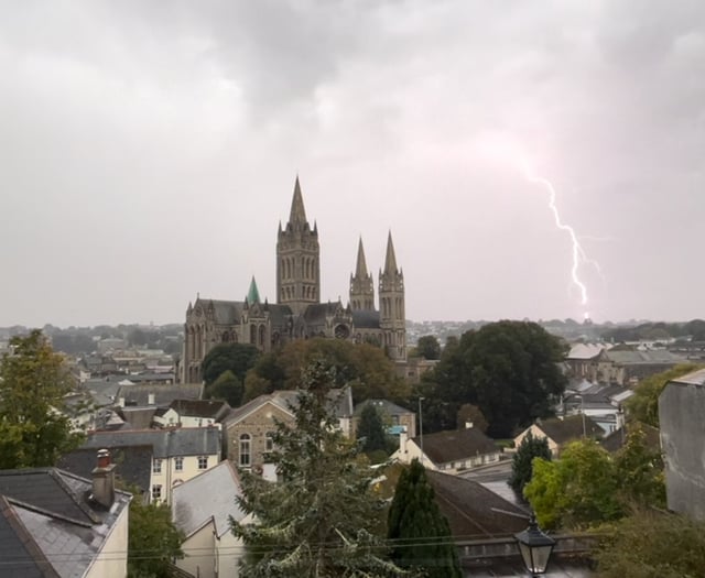 Thunder and lightning in Truro