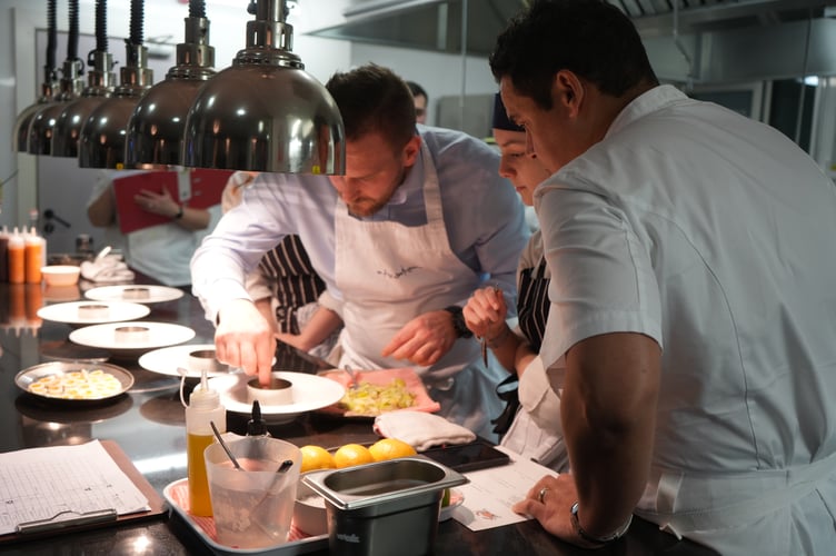 Paul and John from the Ainsworth Collection teaching students