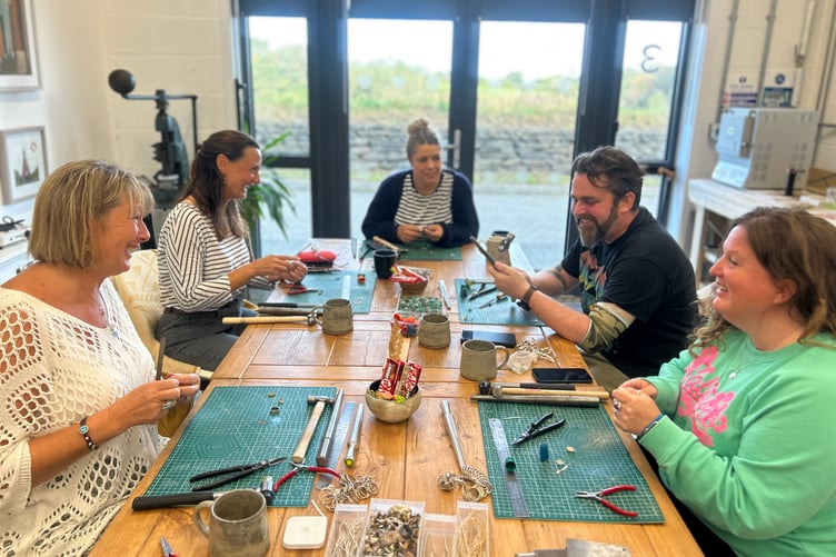 Lucy Thomas produces jewellery and hosts workshops in St Austell.