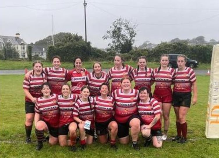 St Austell Ladies after their first ever match at Falmouth on Sunday, September 29.