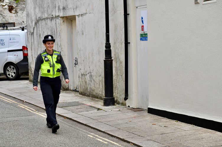 Camborne TSSO on patrol