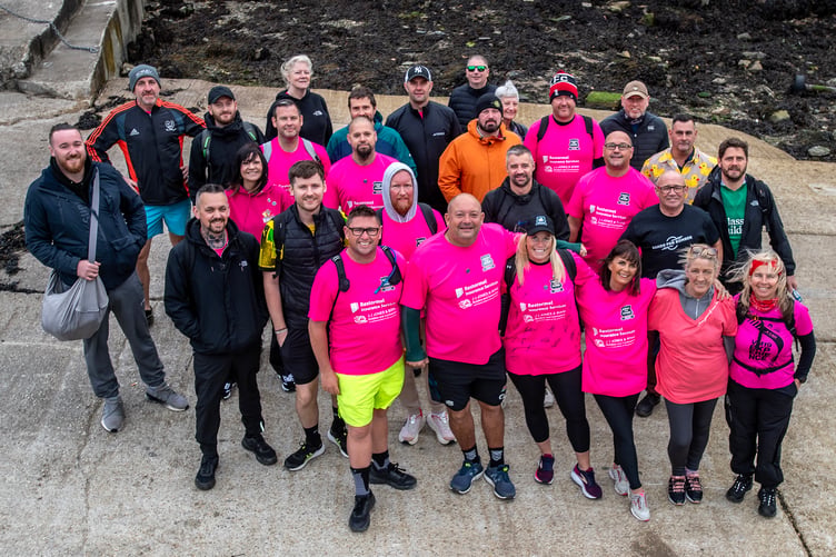 One set of reunion walkers went from Fowey to Looe. Picture: Paul Williams