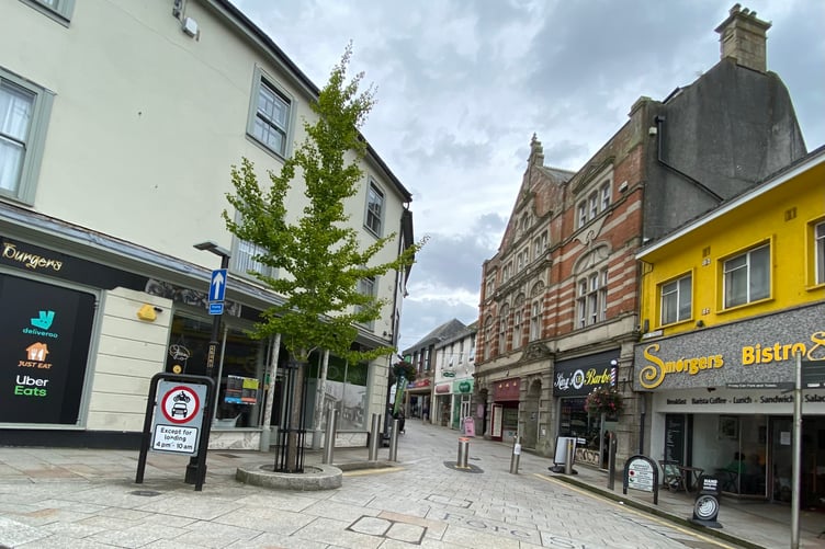 St Austell town centre continues to be a hotspot area for anti-social behaviour, say the police. Picture: Andrew Townsend