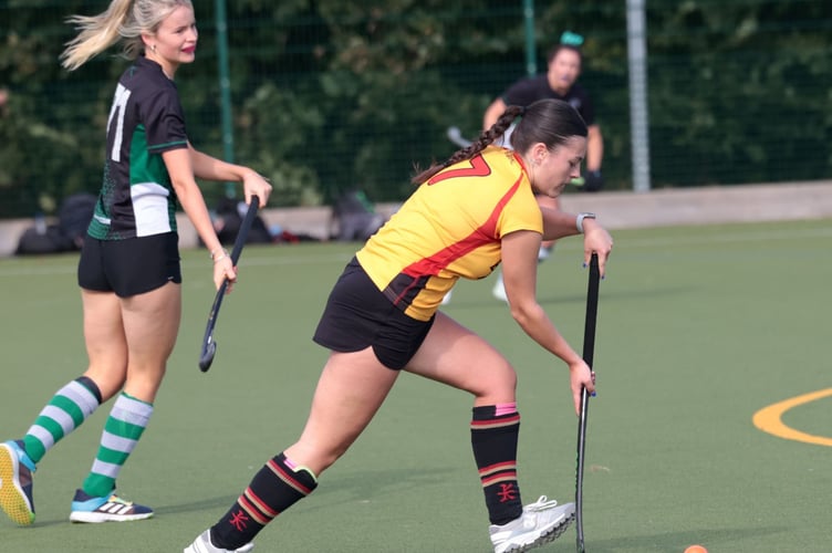 Caradon's Sadie Mullis in possession. Picture: Glen Rogers