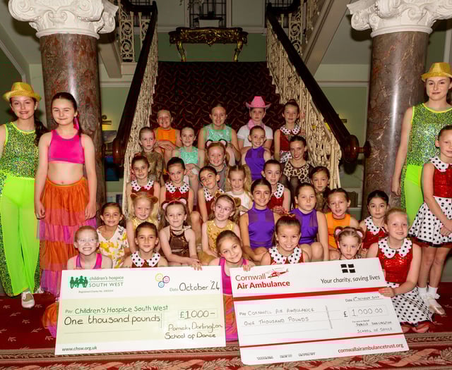 Dance school makes special presentation to its chosen charities