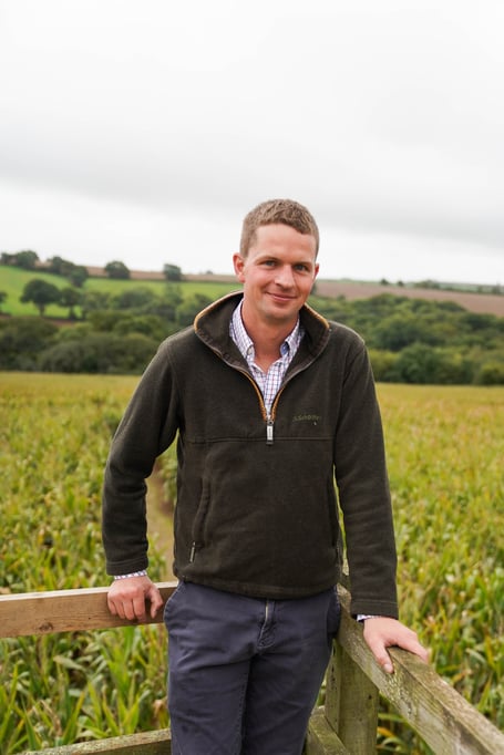 Ashley Jones, of Smeaton Farm in Saltash, has made the finals of the British Farming Awards' Arable Farmer of the Year category