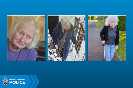Pictures released of missing pensioner Anne Stacey, who was last seen in St Cleer