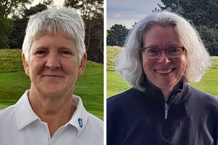 Sally Floyd (left) and Helen Wormald (right) have won the last two Wednesday Stableford events at St Mellion. Pictures: St Mellion Golf Club