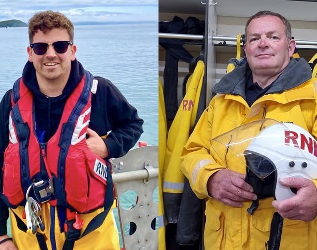 Two volunteers pass out as fully qualified lifeboatmen