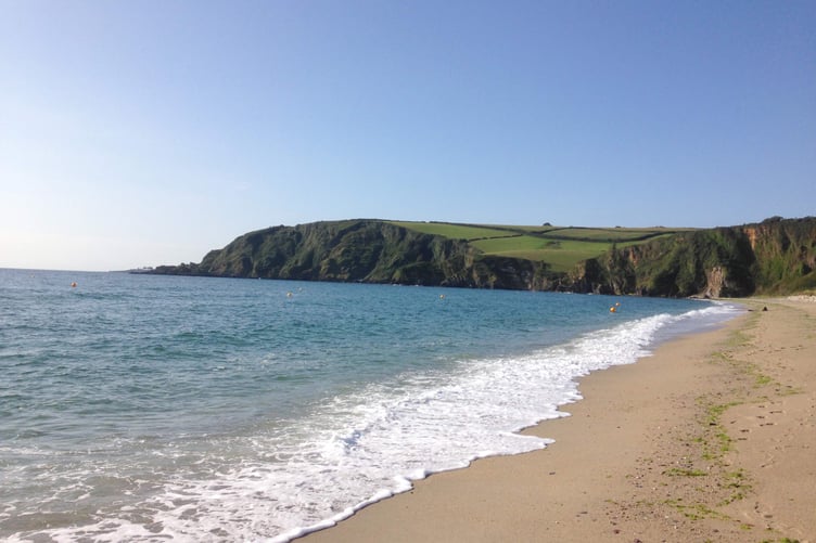 The lovely beach at Pentewan to the north of Mevagissey. Picture: Andrew Townsend