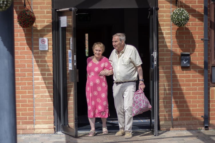 A PSP patient and carer