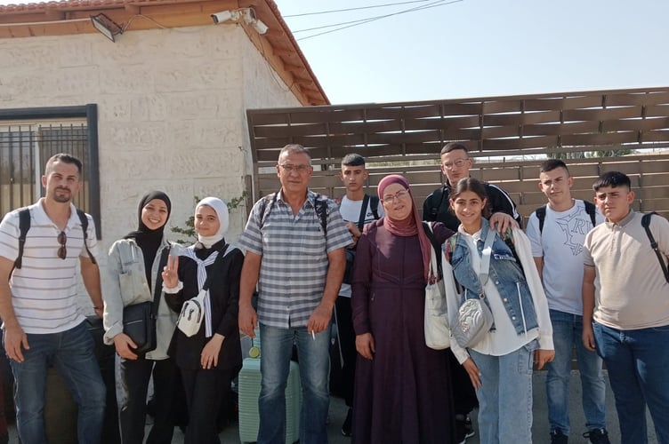 The youth delegation and their adult chaperones 