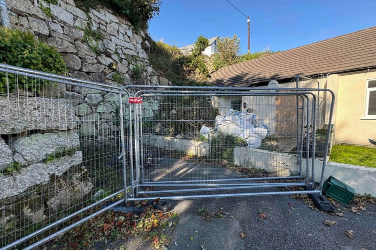 The end-terrace property in St Blazey will require substantial work.