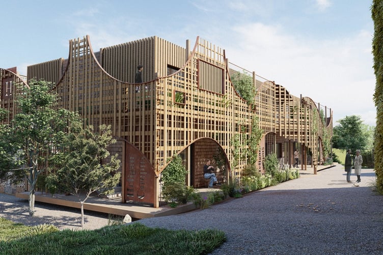 An impression of how the Heligan Learning Seed Pod will look. Picture: Studio Arc & Mei Loci