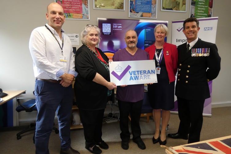 From L to R Louis Gardener, Gina Starnes, Mark Evans, Helen Hurst and Cmd Richard Turrell