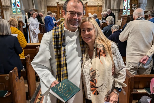 Vicar given rousing send off at his final service