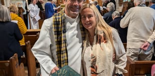 Vicar given rousing send off at his final service
