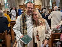 Vicar given rousing send off at his final service